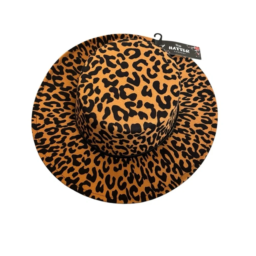 THE HATTER LEOPARD PRINT FEDORA‎ HAT